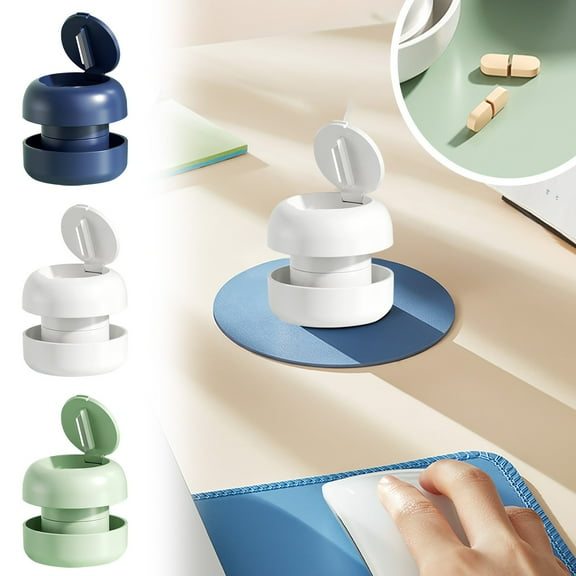 Pill Crusher Grinder | Tablet Cutter Crusher | Medication Organizer, Easy Dispensing, Durable Design, Portable Case | Multicolor | 2-Pack