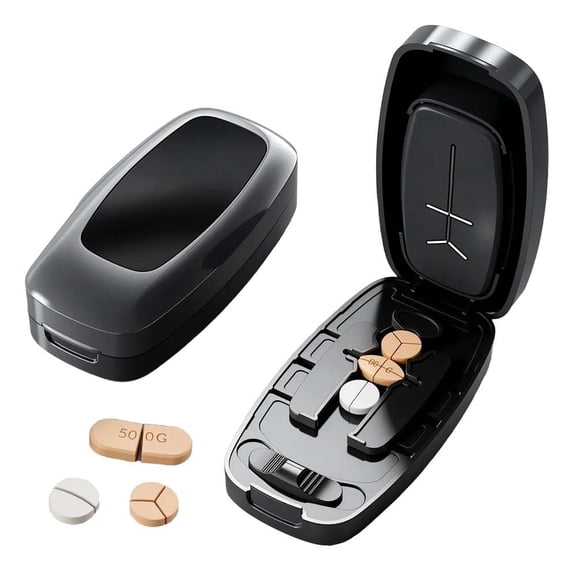 Pill Cutter,2026 New 1/2 1/4 Pill Cutter,Accurate Centering Alignment Device for Multiple Pills,Splitter for Small and Tiny Pills,Pill Taker Household Gadgets