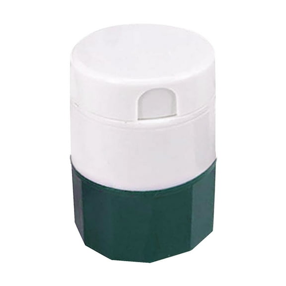 Pill Cutter Cozival 4-In-1 Portable Pill Splitter & Storage Box - Multifunction Medicine Case with Cutter, Grinder, Crusher - Easy-To-Carry Organizer for Pills - Home Travel Essential