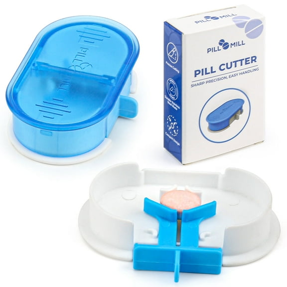Pill Cutter Pill Mill- Professional Pill Splitter for Small Tablets with Centering Device, Portable Pill Cutter for Small Pills, Easy-Use Tablet Cutter for Pills, Pill Cutters for Tablets