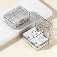 thumbnail image 1 of Pill Cutter Splitter 1/3, 1/4 with Centering Device for Small and Large Oblong Oval Tablets with Pill Storage, for Quarter, Third and Half, 1 of 13