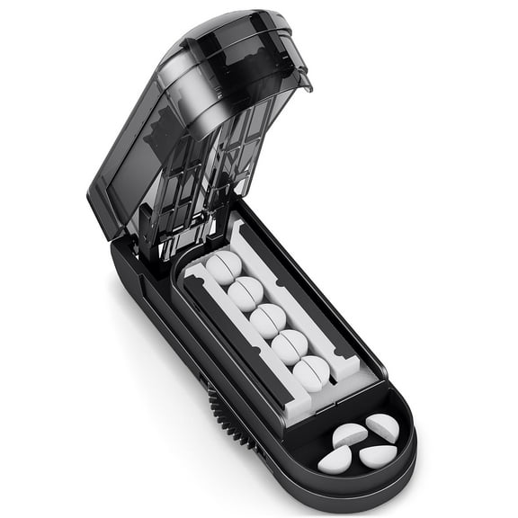 Adjustable Pill Cutter Splitter with Accurate Pill Alignment and Sharp Safe Blade