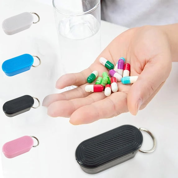 Pill Cutter Splitter for Small Pills with Storage - Portable Tablet Divider Box for Vitamins and Medication - Medicine Organizer for Travel, Home, and Daily Use