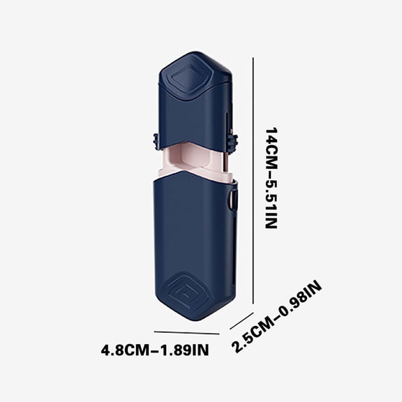 Pill Cutter and Organizer Box with Pull-Out Design for Accurate Cutting and Daily Storage, Mini Retractable Case in Plastic, 14 x 2.5 x 5 cm