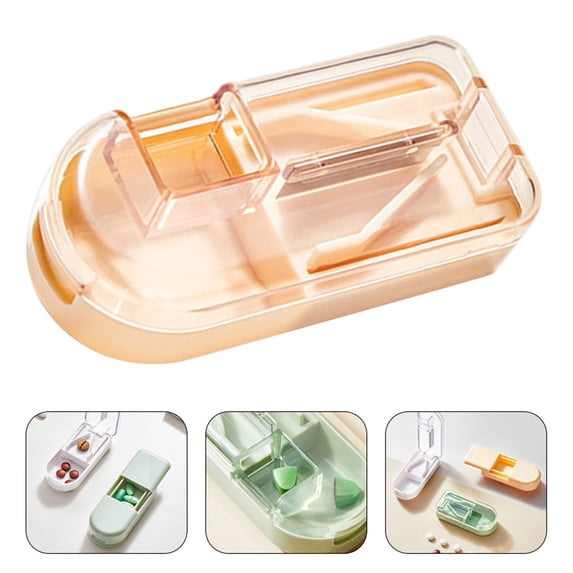 Pill Cutter for Cutting Multiple, 1/2 1/4 Pill Cutter Splitter for Small and Tiny Pills, Accurate and Easy Travel-Friendly Design for Daily Use