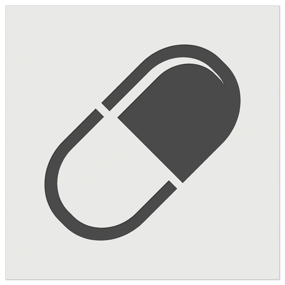Pill Medicine DIY Cookie Wall Craft Stencil - 3.5 Inch