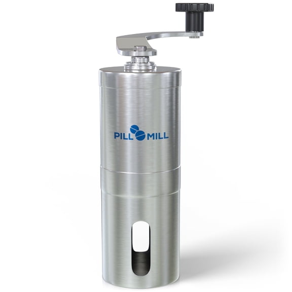 Pill Mill Portable Crushes Multiple Pills Pill Crusher, Gray