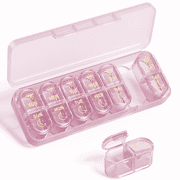 Pill Organizer 2 Times a Day, 7 Day Pill Box AM PM, Weekly Daily Medicine Organizer for Travel, Medication Container for