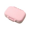 thumbnail image 1 of Pill Organizer 3 Compartment Portable Pink Small Travel Case, 1 of 6