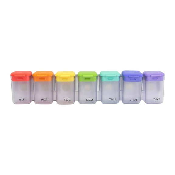 Pill Organizer 3 Times a Day, Daily Pill Box 7 Day, Weekly Cases Medicine Organizers to Hold Vitamins and Medication