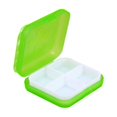 thumbnail image 1 of Pill Organizer 4 Compartment Green 3X3X1 Inch Compact for Travel and Purses, 1 of 7