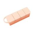 thumbnail image 1 of Pill Organizer 4 Compartment Pink Plastic Daily Use for Travel and Purse, 1 of 7