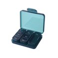 thumbnail image 1 of Pill Organizer 7 Compartment Dark Green Plastic Portable for Travel and Daily Use, 1 of 6
