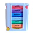 thumbnail image 1 of Pill Organizer 7 Day 2 Times A Day German Labeled Stackable Portable Travel Case, 1 of 9