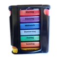 thumbnail image 1 of Pill Organizer 7 Day Two Times A Day German Labeled Portable Travel Case, 1 of 9