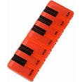 thumbnail image 1 of Pill Organizer 7 Day for Travel BPA Free Weekly Pill Organizer Piano-Keyboard Pill Box,Vitamin Organizer (Red), 1 of 5