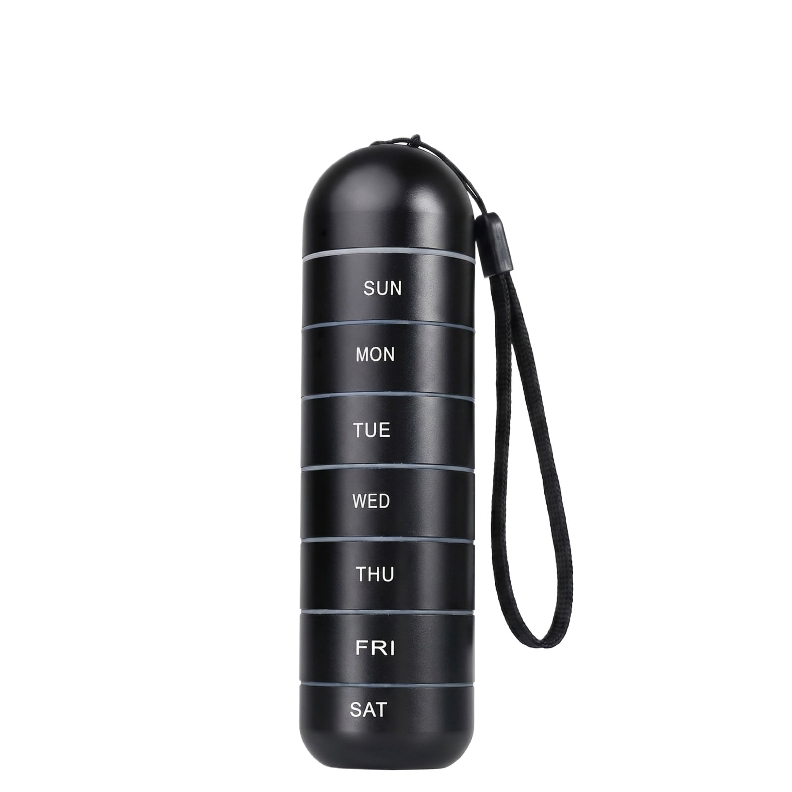 Pill Organizer Aluminum Alloy 7 Day Portable Waterproof Travel Pill Case For Daily Medication