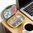 thumbnail image 1 of Pill Organizer Pill Box, 8 Compartments Large Pill Dispenser, Home Travel Supplement Holder, Airtight Vitamin Container Daily Medicine Travel Essentials, 1 of 7
