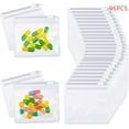 thumbnail image 1 of Pill Pouch Bags Zippered Pouch Set Reusable Baggies Clear Plastic Self Sealing Travel Medicine Organizer Storage Pouches with Slide Lock for Pills and Small Items(12 Pieces), 1 of 7