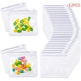 thumbnail image 1 of Pill Pouch Bags Zippered Pouch Set Reusable Baggies Clear Plastic Self Sealing Travel Medicine Organizer Storage Pouches with Slide Lock for Pills and Small Items(12 Pieces), 1 of 7