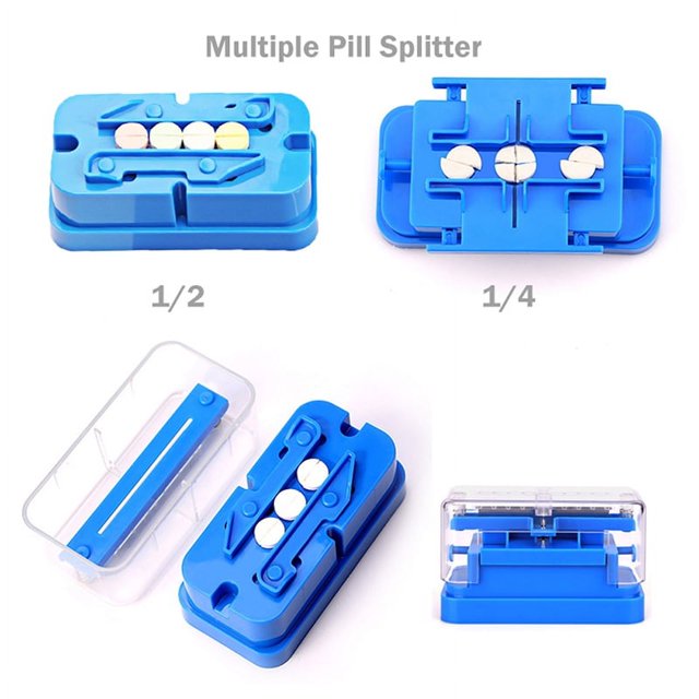 Pill Splitter 1/4 1/2 Splitting Automatically Pill Alignment Pill