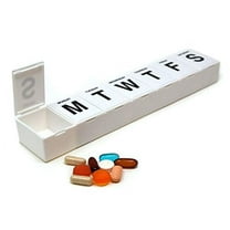 Pill Thing Jumbo Weekly 11" Pill Organizer with XL Compartments, Holds 7 Days of Medications