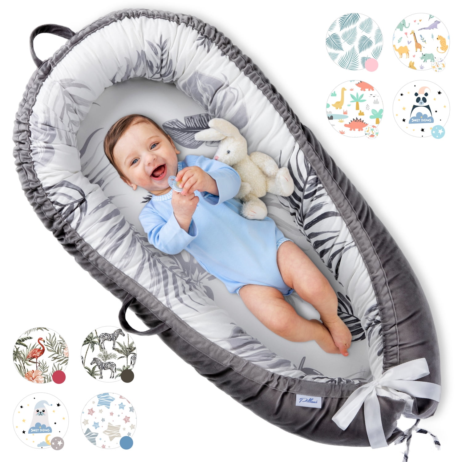 Pillani Baby Lounger Pillow Newborn Sleeper 0-12 Months