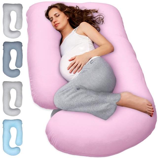 Pillani Pregnancy Pillows for Sleeping U Shaped Full Body Pillow Support, 55 inch Cooling