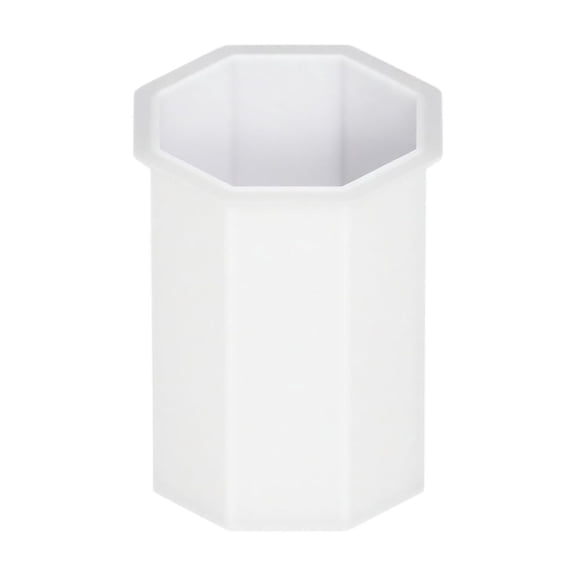 Pillar Candle Mold Silicone Octagon Shape for Diy Candle Making Supplies Custom Decorative Candles for Home Decor Gifts 1 Count Clear