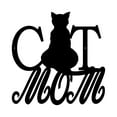 thumbnail image 1 of Pillars Customs Cat Mom Sign, Rustic Wall Art, Charming Metal Cat Sign, (12" W x 12" H, Gold), 1 of 6