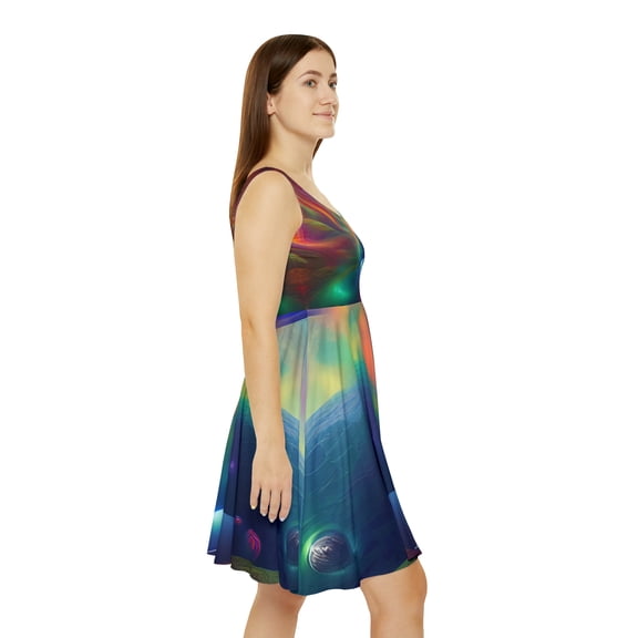 'Pillars of Creation' Women's Skater Dress (AOP)
