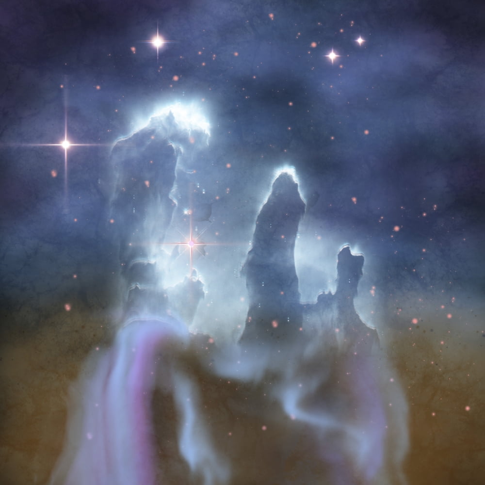Pillars of Creation in the Eagle Nebula Canvas Art - Corey FordStocktrek Images (29 x 29)