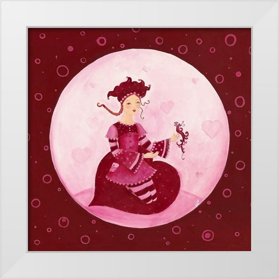 Pillault, Loetitia 26x26 White Modern Wood Framed Museum Art Print Titled - Mon oiseau de paradis