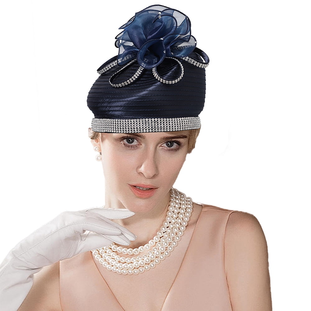 5223 Fascinators Hat For Women Church Tea Party Pillbox Derby Wedding Fascinators Hat for Women Church Tea Party Pillbox hat Derby  main image 4