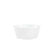 Pillivuiy Eventail Bowl 6 Salad Soup Cereal White Porcelain Set of 4