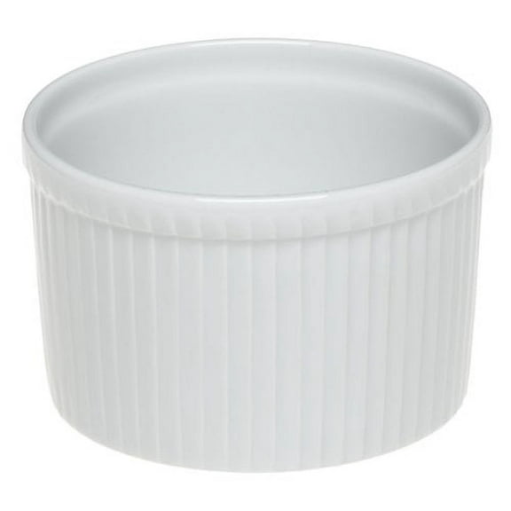 Pillivuyt Porcelain 1-1/2-Cup, 4-Inch Deep Classic Pleated Souffle Dish