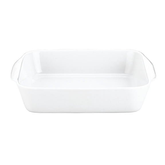 Pillivuyt Porcelain Medium 3-1/2-Cup, 6-3/4-Inch Square Baker