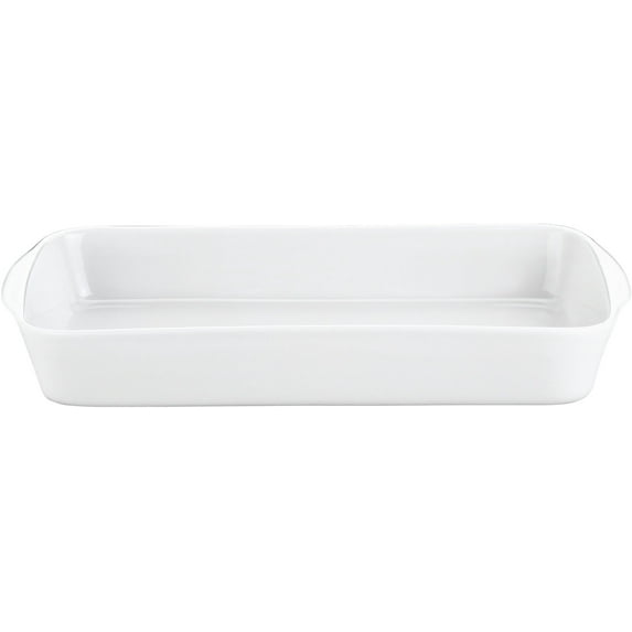 Pillivuyt Porcelain Medium 1-1/2-Quart, 11-1/2-by-6-1/2-Inch Rectangular Baker