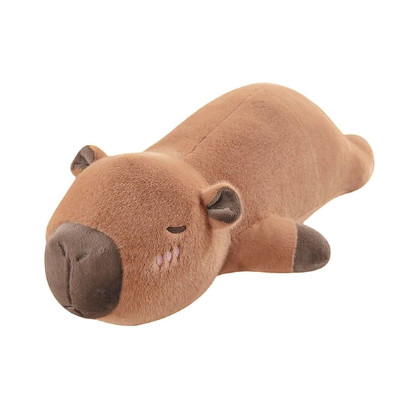Pillow 2 in Toy category featuring Cute Capybara 48/68cm Soft Stuffed Animal for Kids Adults Cozy Nap Cushion for Home Hallway and Living Room
