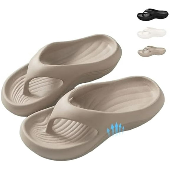 Pillow Arch Support Flip Flops For Women Men, Non-Slip Pillow Flip Flops For Women, Comfort Arch Support Walking Slippers