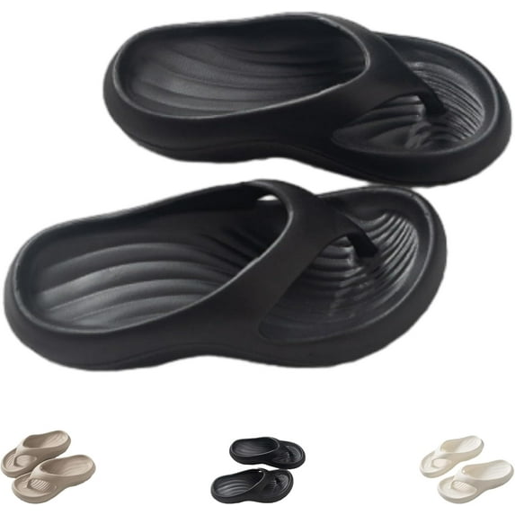 Pillow Arch Support Flip Flops For Women, Non- Soft Comfortable Walking Platform Sandals, Orthopedic Beach Slippers