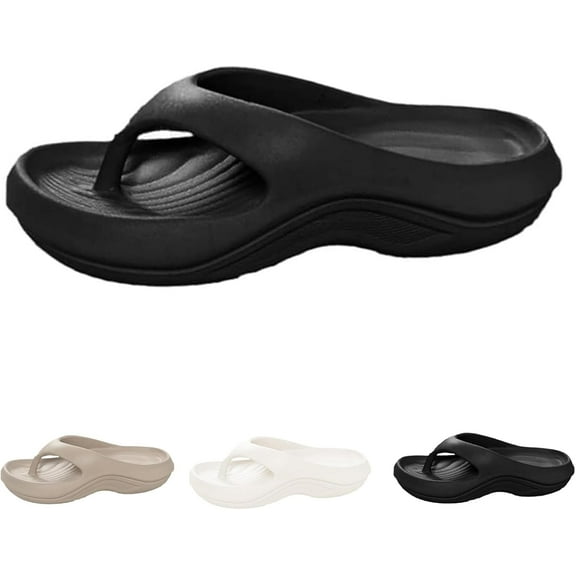 Pillow Arch Support Flip Flops, Orthopedic Sandals for Women Arch Support Recovery Flip Flops Pillow, Lightweight, Cushioning, Shock-Absorbing