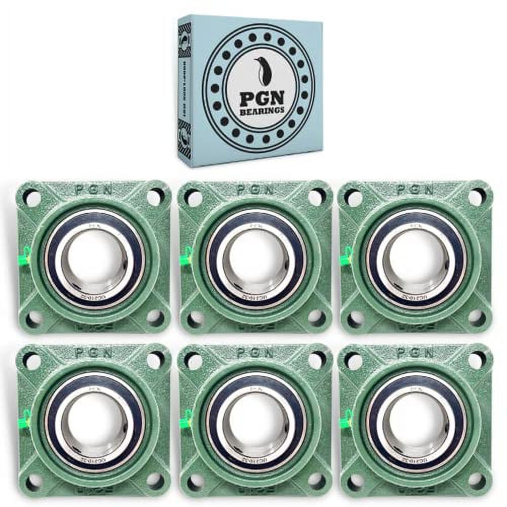 Pillow Block Bearing Pack Of 6 Square Mounted Pillow Block Bearings