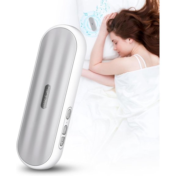 Under Pillow Bluetooth Speaker for Sleep, Private Bone Conduction Portable Speaker with White Noise, 20-Hour Battery Life for Soothing Sleep Sound(White)