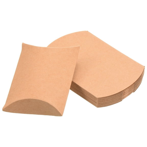 Uxcell Pillow Boxes, 100Pcs Wedding Gift Boxes 2.56 x 2.56 inch for Wedding Yellow