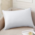 thumbnail image 1 of Pillow Case 12x20 Inch - Solid Decorative Throw Pillow Cover, DIY Throw Pillowcase, Soft Breathable Rectangle Cushion Case for Sofa & Bed, A, 1 of 9
