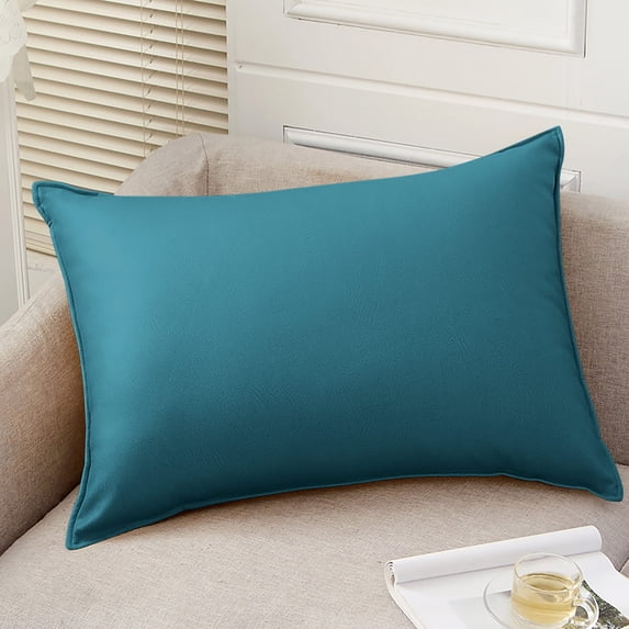 Pillow Case 12x20 Inch - Solid Decorative Throw Pillow Cover, DIY Throw Pillowcase, Soft Breathable Rectangle Cushion Case for Sofa & Bed, M