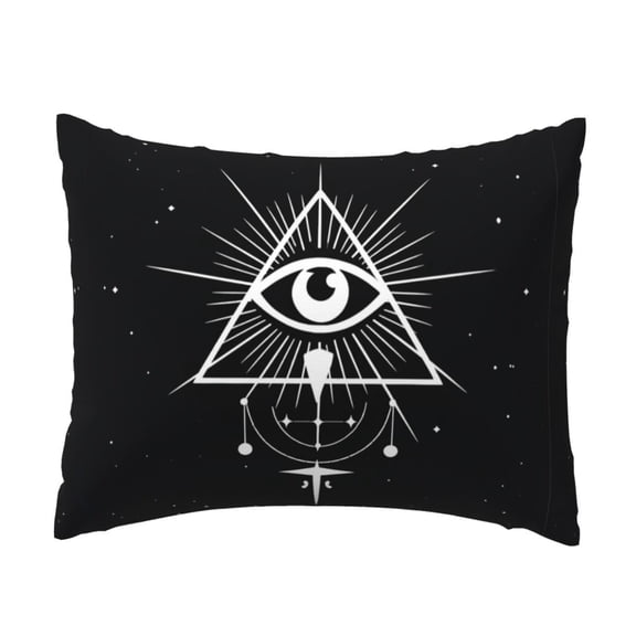 Pillow Case 20x26 Inch Decorative Illuminati Occult Geometricbed Pillow Covers Pillow Protector For Sleeping