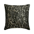 thumbnail image 1 of Pillow Case, Black & Gold 12"x12" (30x30 cm) Accent Cushion Covers, Silk Pintucks & Textured Throw Pillows For Sofa, Abstarct Pattern Modern Halloween Decorations - Gold In The Dark, 1 of 5