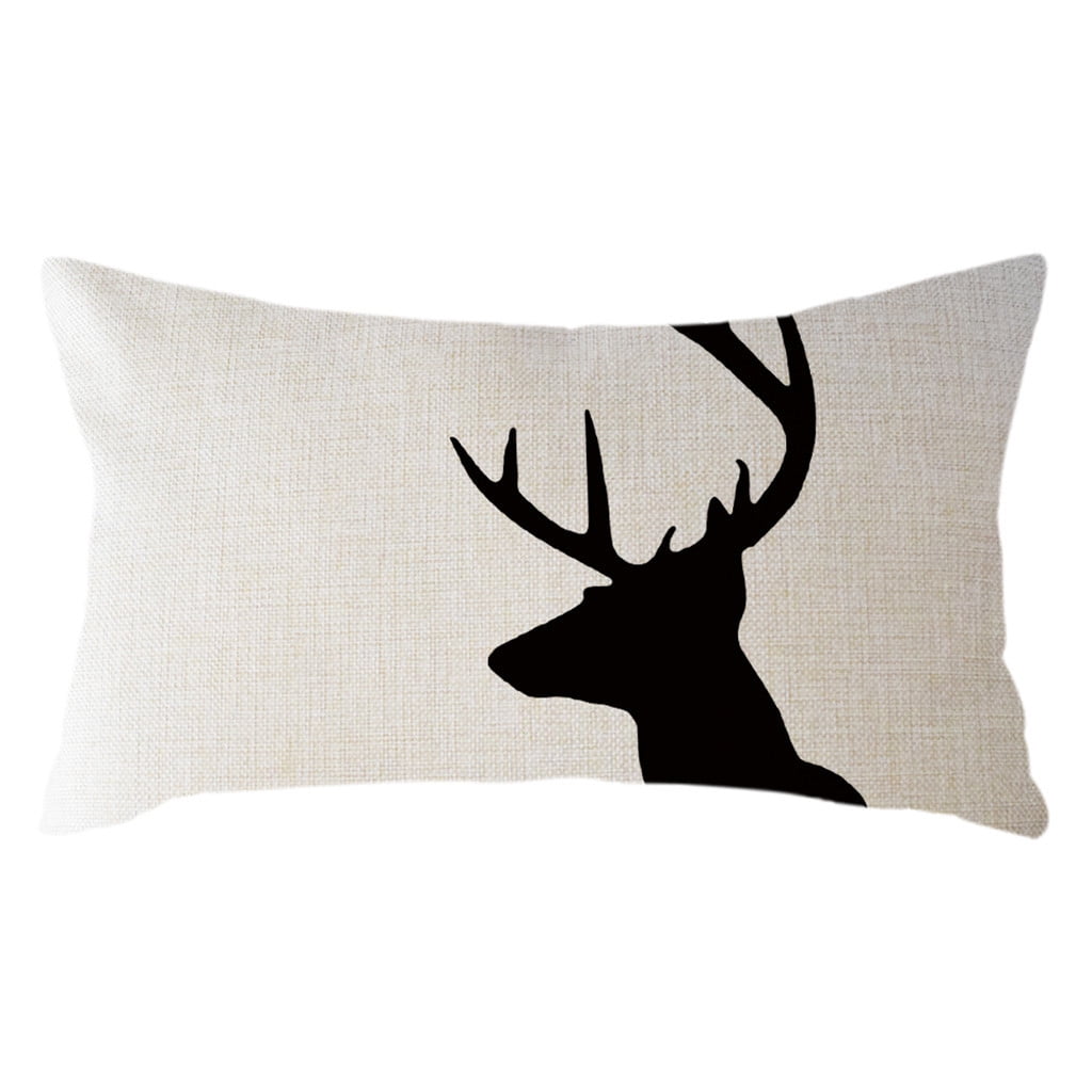 Pillow Case HalfDiscount Minimalist Animal Digital Print Linen
